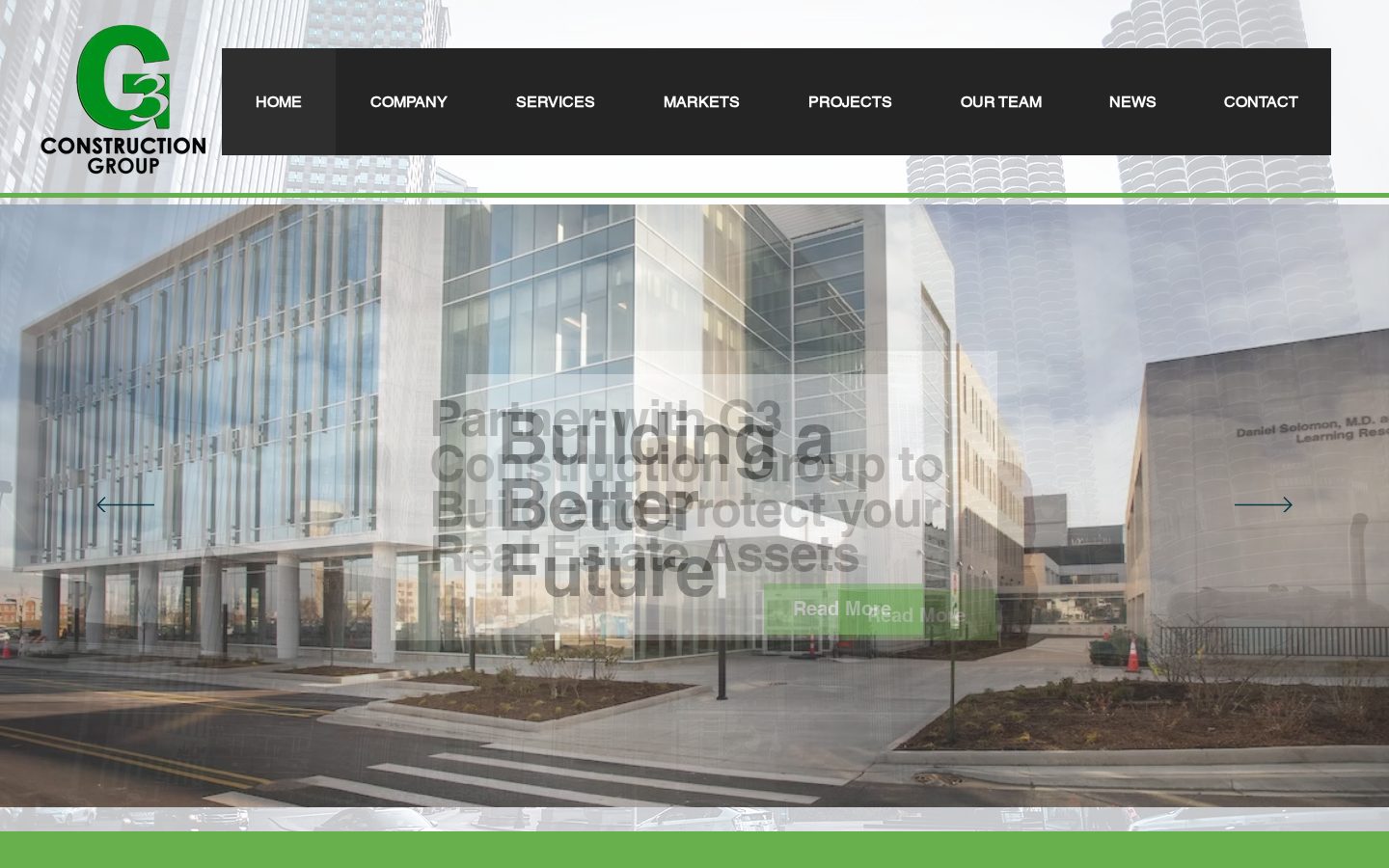 G3 Construction Group before redesign