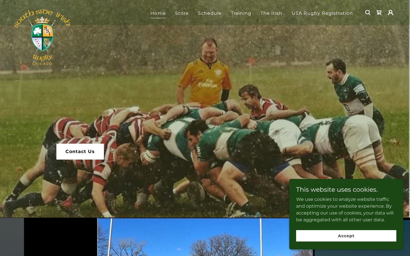 Southside Irish Rugby before redesign